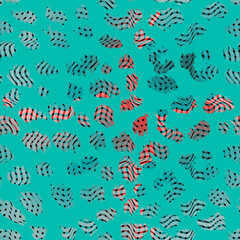 Abstract Wavy Textured Seamless Leopard Dots Trendy Stylish Fashion Colors Perfect Allover Print Concept Background Material