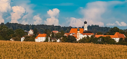 Beautiful summer view near Bad Griesbach, Bavaria, Germany