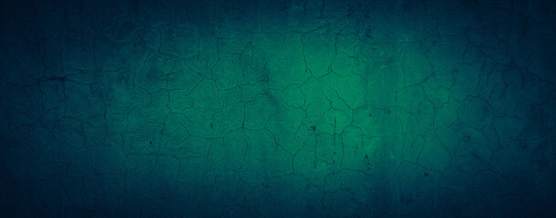 grunge abstract old cement concrete wall texture background with dark green color