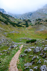 National park Durmitor Mountains in Montenegro.
