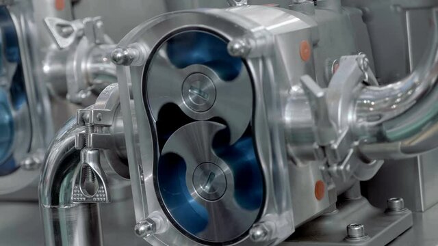 Cam pump use in the food industry, pumping liquids in the production of detergents, cosmetic products, for the production of finishing materials, pumping viscous aggressive media with high temperature