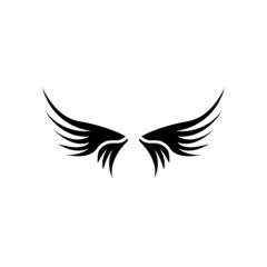 Wing illustration logo vector design