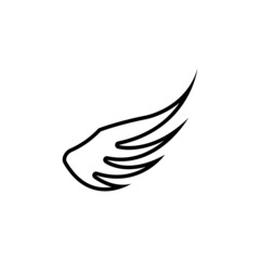 Wing illustration logo vector design
