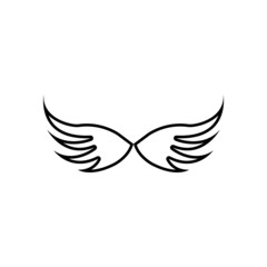 Wing illustration logo vector design