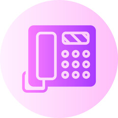 telephone gradient icon