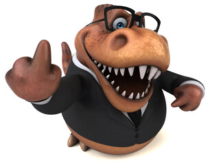 Fun Trex - 3D Illustration © Julien Tromeur