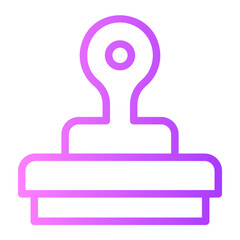 stamp gradient icon