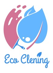 Eco cleaning service for home tidiness vector