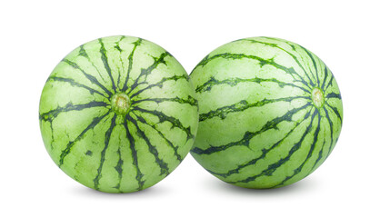 watermelon on white background. depth of field