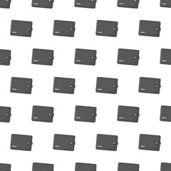 Wallet Seamless Pattern On A White Background. Business Theme Vector Illustration