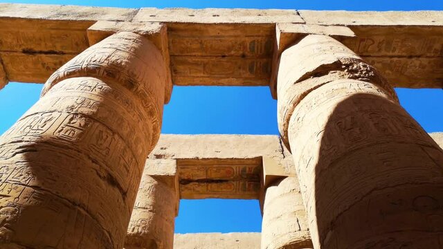 Ruins of the Egyptian Karnak Temple, the largest open-air museum in Luxor