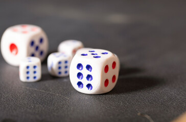 dice on the table