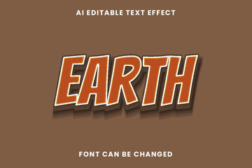 Earth Text Effect