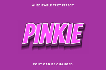 Fototapeta premium Pinkie Text Effect