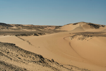 Fototapeta na wymiar Western Desert, Aswan, Egypt