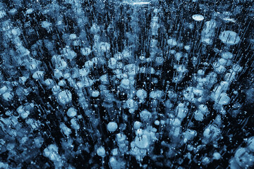 texture ice bubbles air baikal gas hydrogen sulfide nature winter background