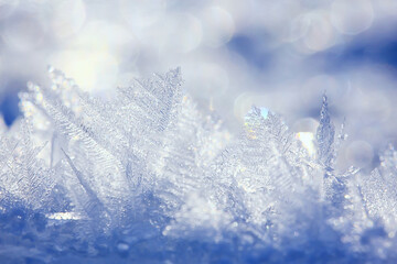 abstract winter background hoarfrost frost ice snow seasonal