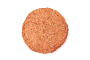 Burger cutlets, ingredients for hamburger, isolated on white background.