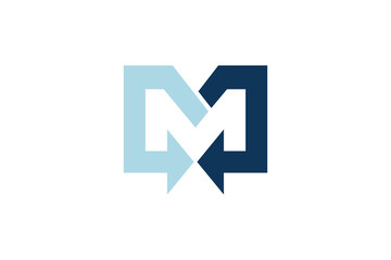 letter M initial arrow