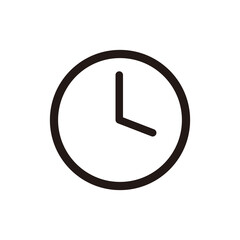 Clock icon vector illustration symbol
