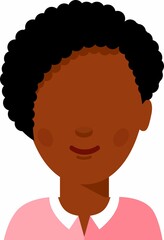 Avatar of business women in colorful flat style.