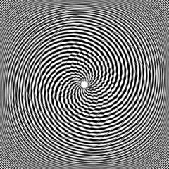 Whirl movement illusion. Abstract op art pattern.