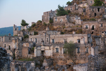 Fethiye Kayaköy stone houses and ruins