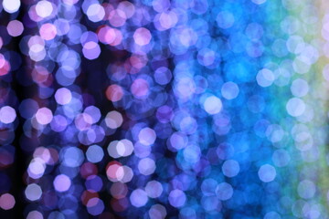 Light Pink, green , yellow and Blue lights in blur mode. Abstract decorative design in gradient style with bubbles. Pattern for websites.
