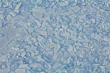 ice hummocks baikal top view texture, abstract background winter broken ice