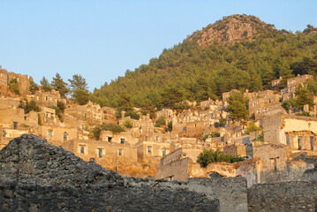 Fethiye Kayaköy stone houses and ruins