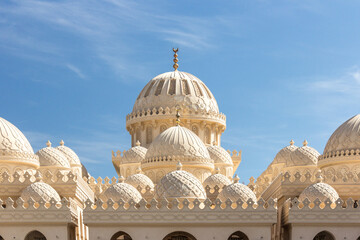  El Mina mosque dome close-up in Hurghada, Egypt