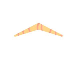 illustration of a boomerang. flat cartoon style. vector design