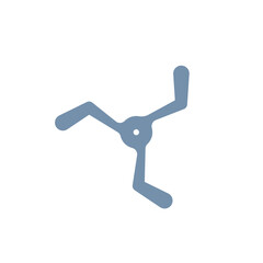 illustration of a boomerang. flat cartoon style. vector design