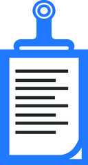 clipboard with checklist icon vector