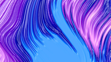 Waves purple blue with luxury texture background. Abstract 3d illustration, 3d rendering.