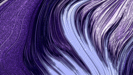 Waves purple violet with luxury texture background. Abstract 3d illustration, 3d rendering.