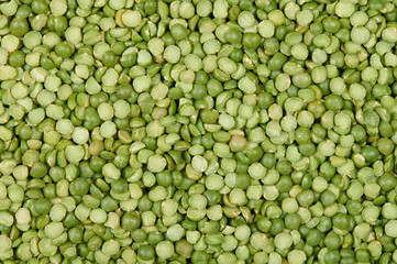 Dry split green peas texture
