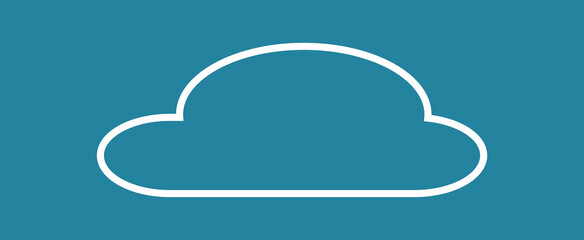 Cloud isolated on background. Cloud for web site, poster, placard and wallpaper. Creative modern concept. Cloud vector illustration