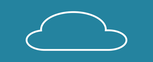 Cloud isolated on background. Cloud for web site, poster, placard and wallpaper. Creative modern concept. Cloud vector illustration