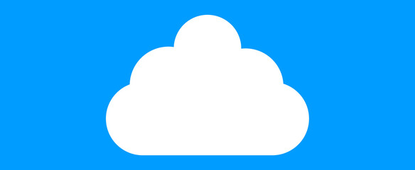 Cloud isolated on background. Cloud for web site, poster, placard and wallpaper. Creative modern concept. Cloud vector illustration