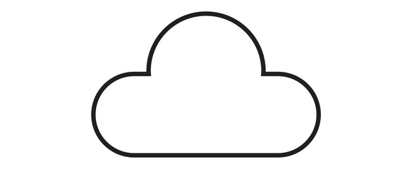 Cloud isolated on background. Cloud for web site, poster, placard and wallpaper. Creative modern concept. Cloud vector illustration