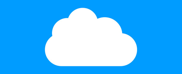 Cloud isolated on background. Cloud for web site, poster, placard and wallpaper. Creative modern concept. Cloud vector illustration