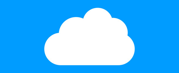 Cloud isolated on background. Cloud for web site, poster, placard and wallpaper. Creative modern concept. Cloud vector illustration