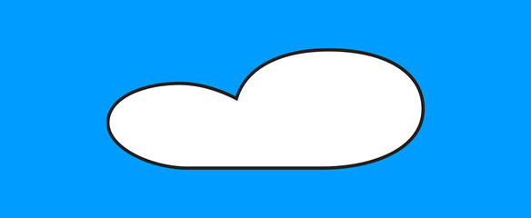 Cloud isolated on background. Cloud for web site, poster, placard and wallpaper. Creative modern concept. Cloud vector illustration