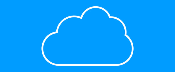 Cloud isolated on background. Cloud for web site, poster, placard and wallpaper. Creative modern concept. Cloud vector illustration