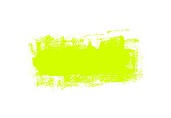 Dreckige Farbpinsel Markierung in hellgrün