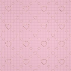 Seamless background with heart..Hearts as a seamless texture for printing..Color repeating abstract pattern.