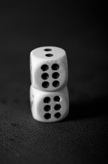 dice on black