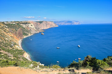 Black Sea coast landscape at Cape Fiolent