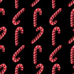 Seamless new year pattern with candy for fabrics and textiles and linens 
